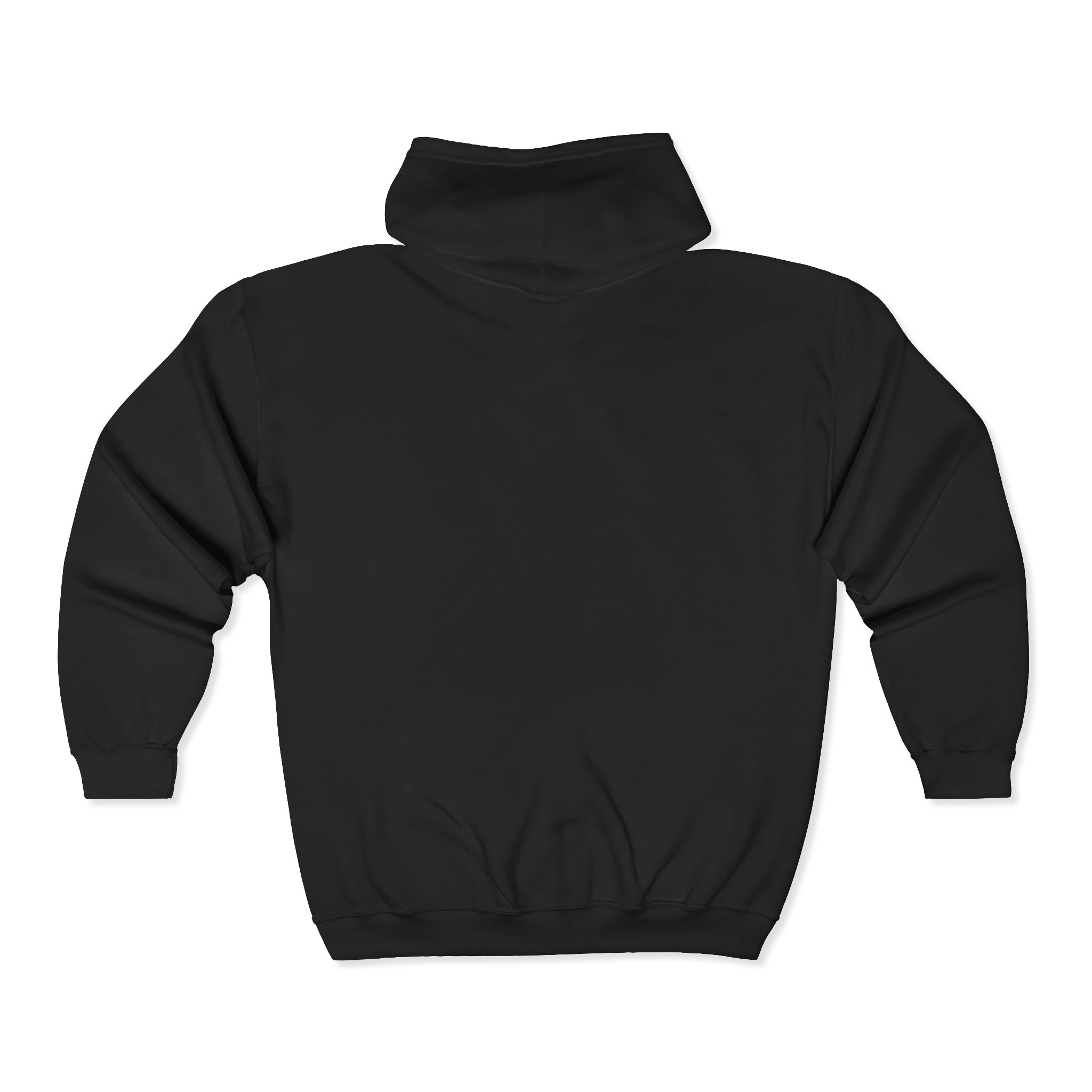 Dark Eagle Zip Hoodie - Minimalist Flying Bird Graphic - Image 2