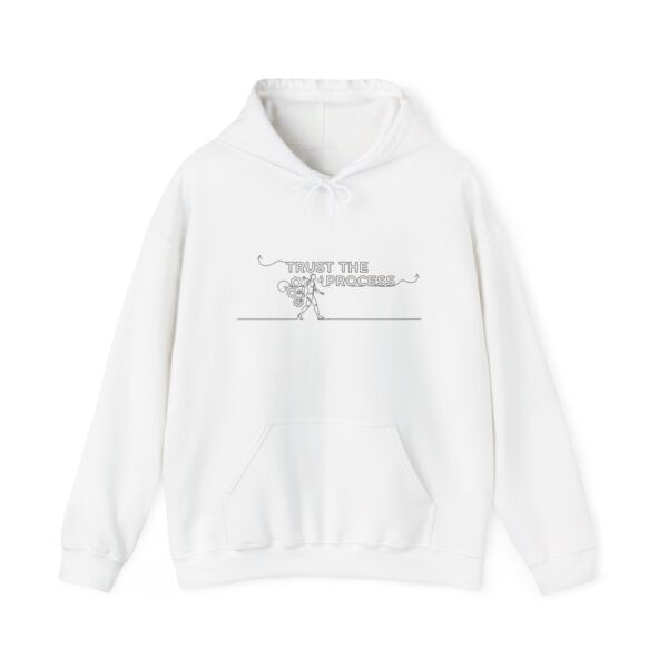 Hoodie — 'Trust Your Gut' Floral Line Art Pullover