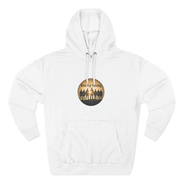 Rise Up Strong Hoodie — Empowerment Graphic Fleece Hoodie