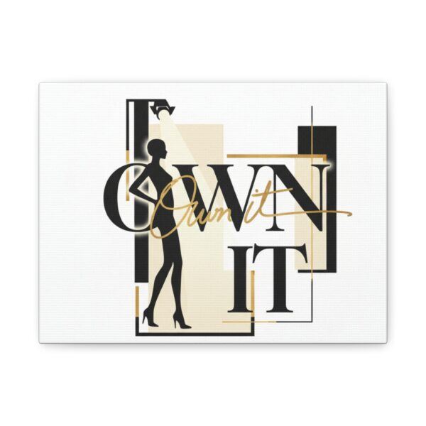 Own It Canvas Wall Art — Empowering Fashion Silhouette Print