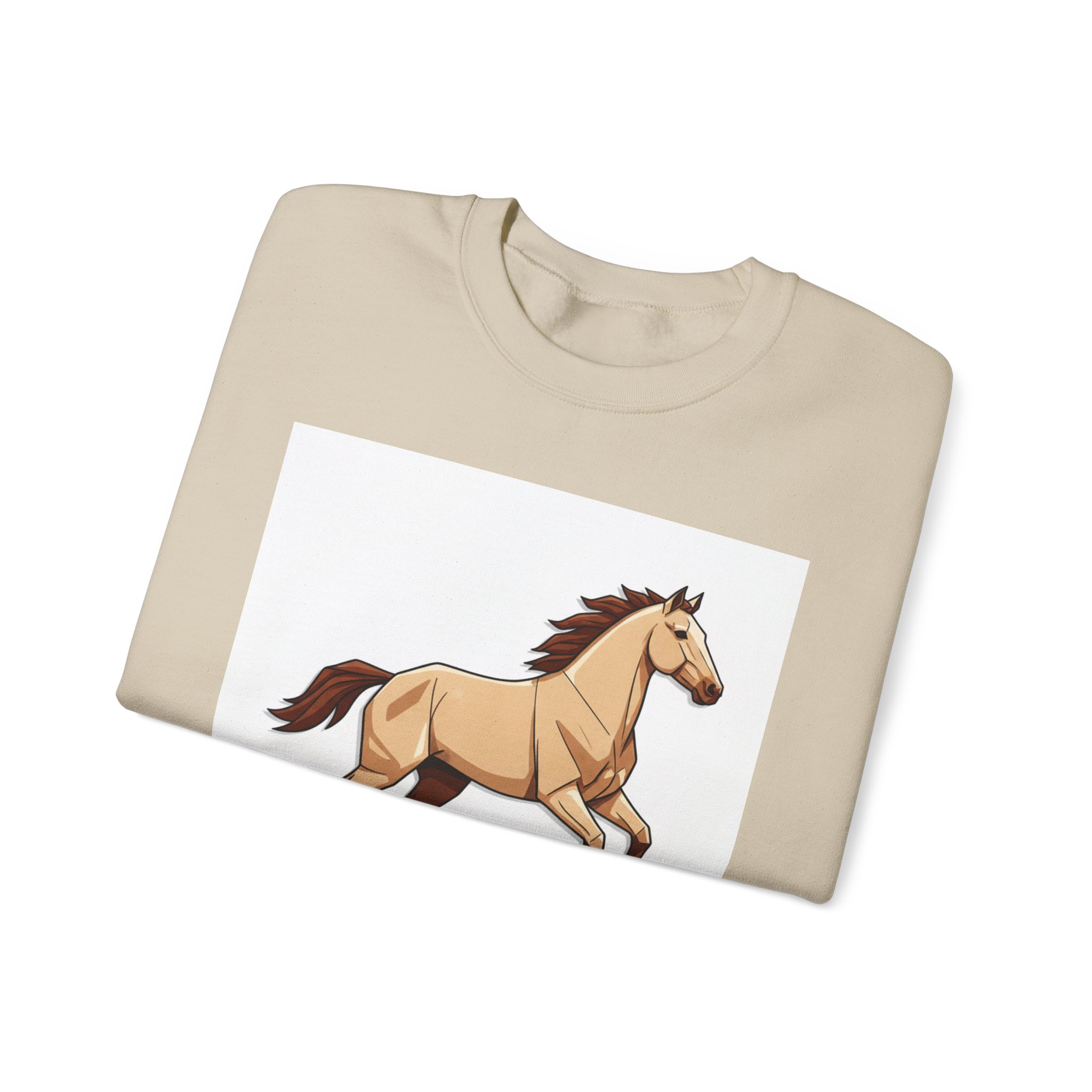 Horse Graphic Crewneck Sweatshirt — "Loyal Fast Graceful" - Image 19