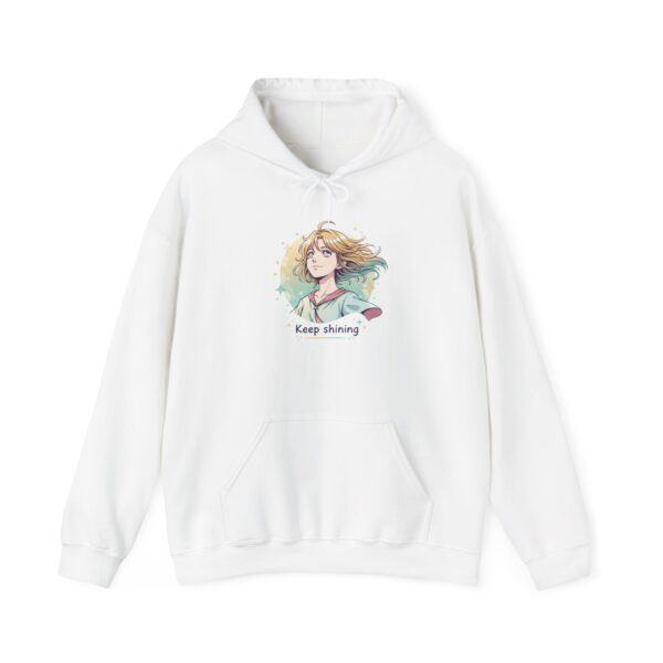 Hoodie — "Keep Shining" Anime Girl Illustration Pullover
