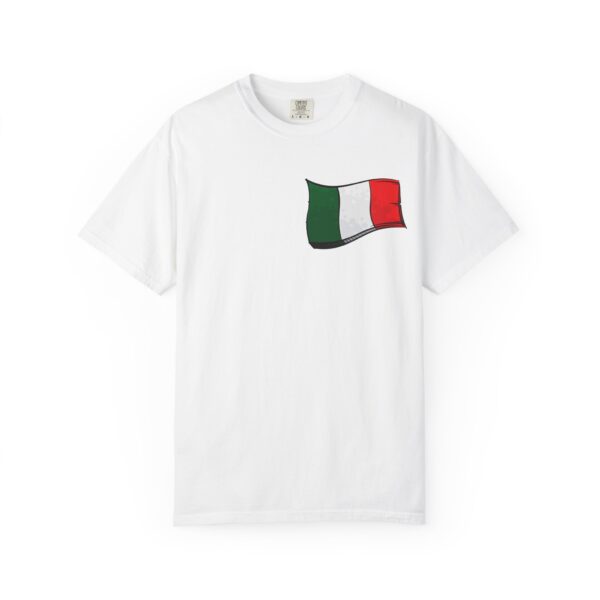 Italy Flag T-Shirt — Small Waving Italian Tricolor Tee
