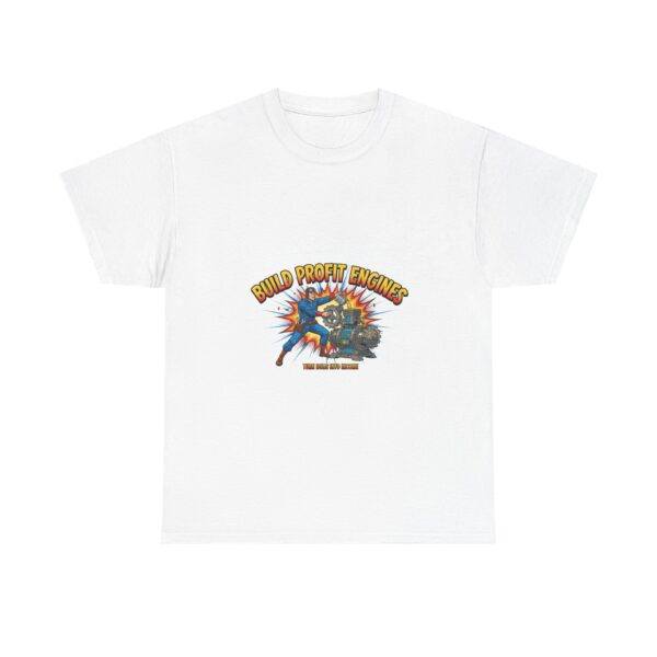Build Profit Engines Graphic Tee — Vintage Mechanic Racing Shirt