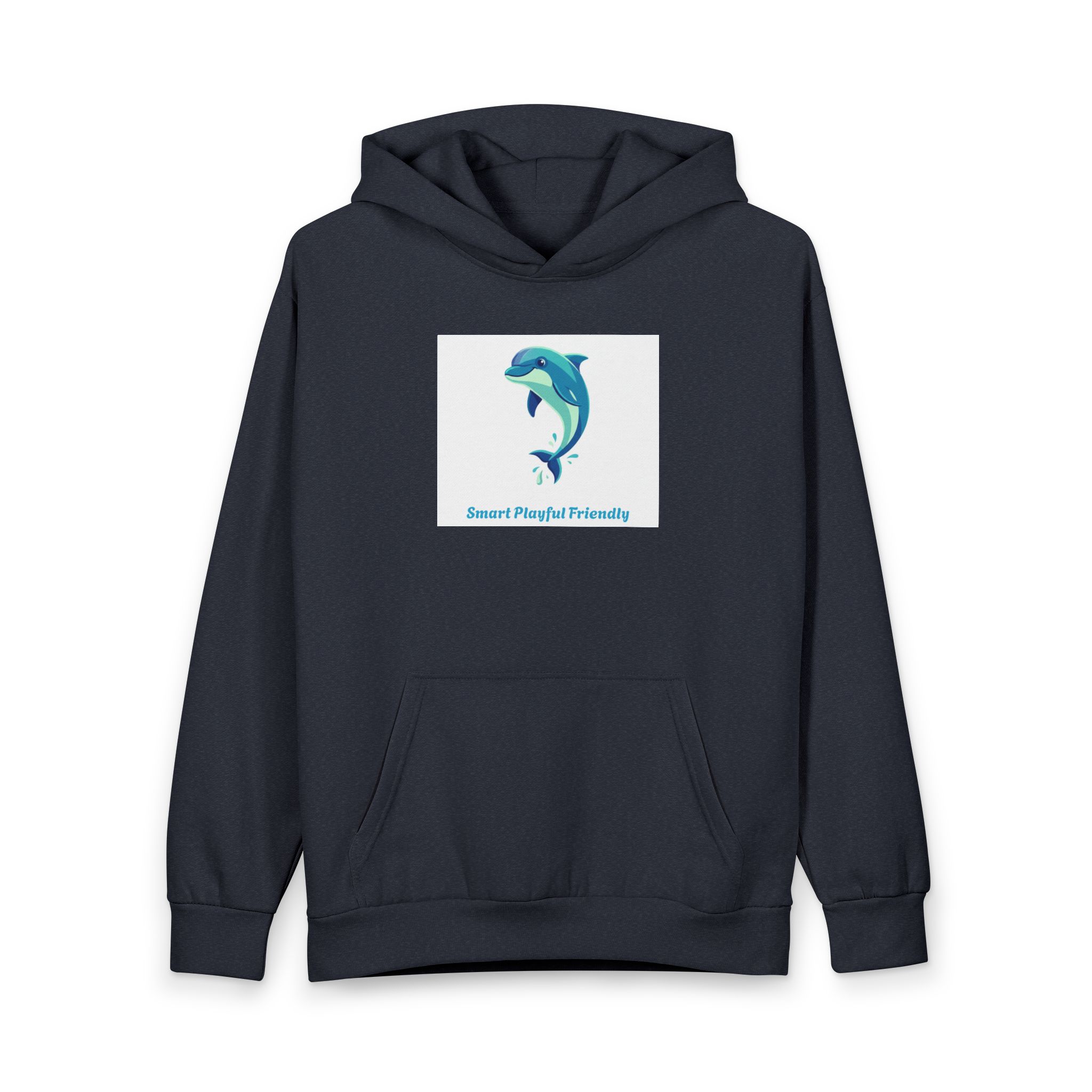 Dolphin Graphic Hoodie — 'Smart, Playful & Friendly' Pullover - Image 4