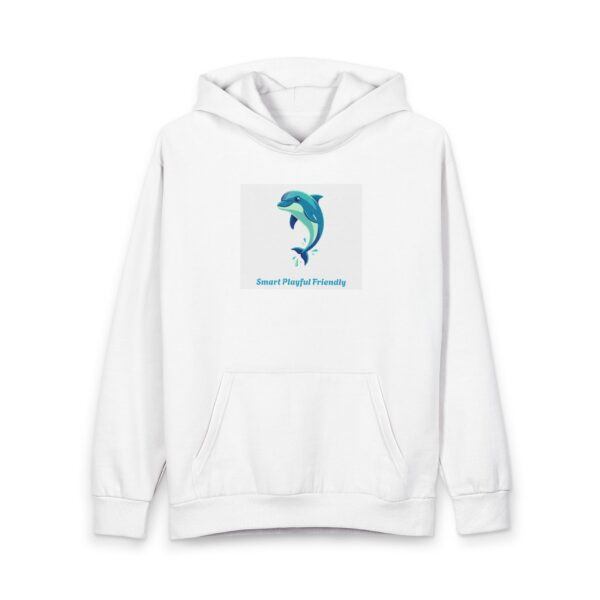 Dolphin Graphic Hoodie — 'Smart, Playful & Friendly' Pullover