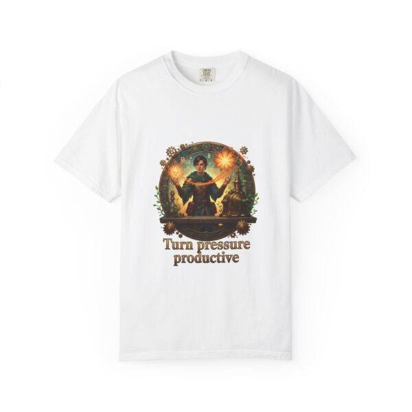Turn Pressure Productive T-Shirt — Motivational Vintage Illustration Tee