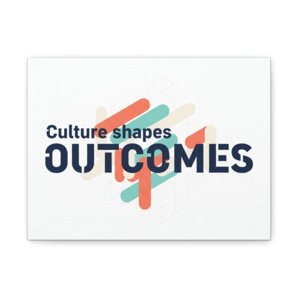 Canvas Print - "Culture Shapes Outcomes" Motivational Wall Art