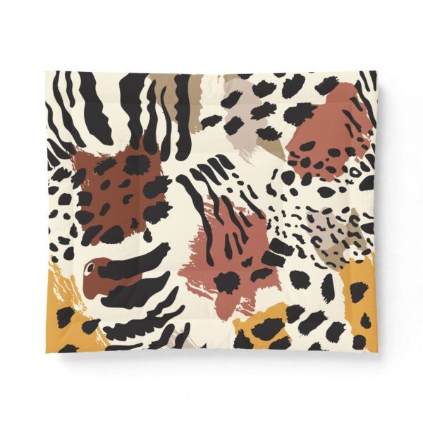 Leopard Print Woven Blanket — Cozy Animal Print Throw for Living Room, Bedroom, or Gift