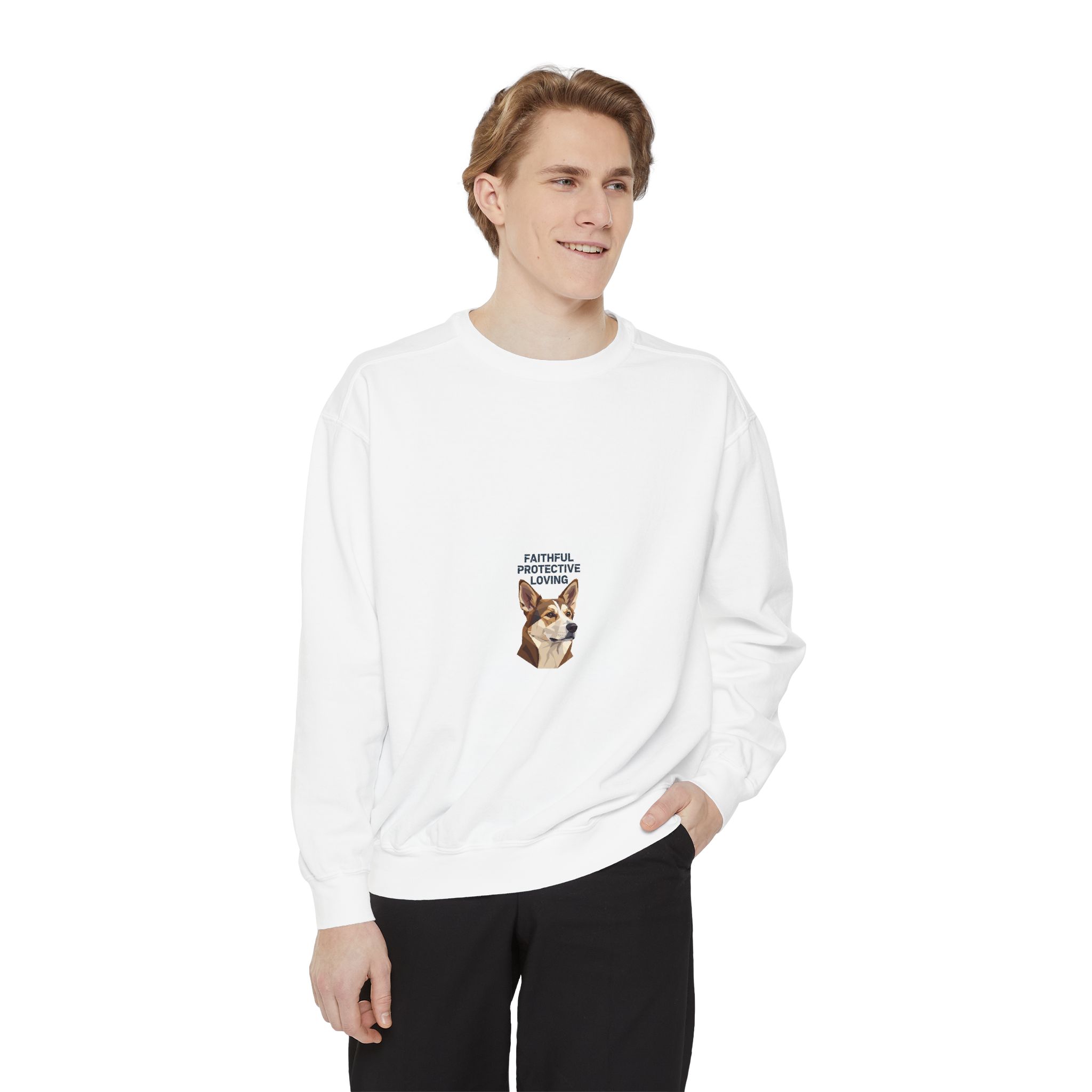 Corgi Portrait Sweatshirt - "A Little Spunky, A Lot of Cute" Crewneck - Image 3