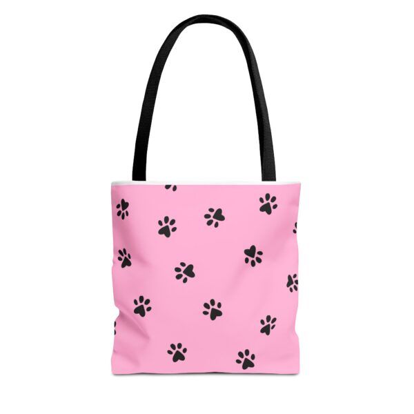 Pink Paw Print Tote Bag – Cute Animal Lover All-Over Print Tote