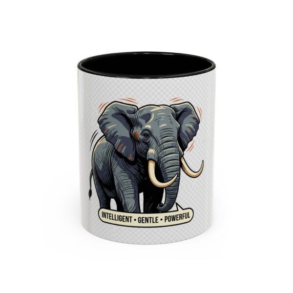 Elephant Accent Coffee Mug — Intelligent • Gentle • Powerful (11/15oz)