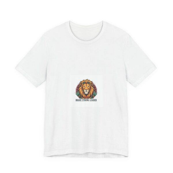 Lion Graphic Tee — Brave Strong Leader Inspirational Short Sleeve Shirt