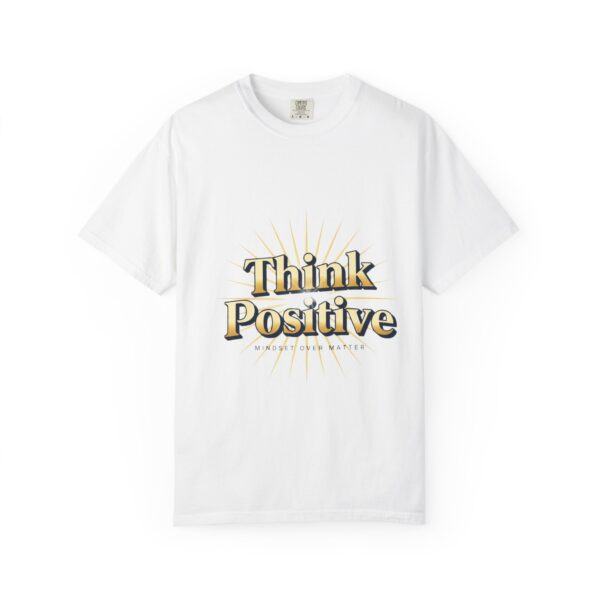 Think Positive T-Shirt — Retro Sunburst Inspirational Tee