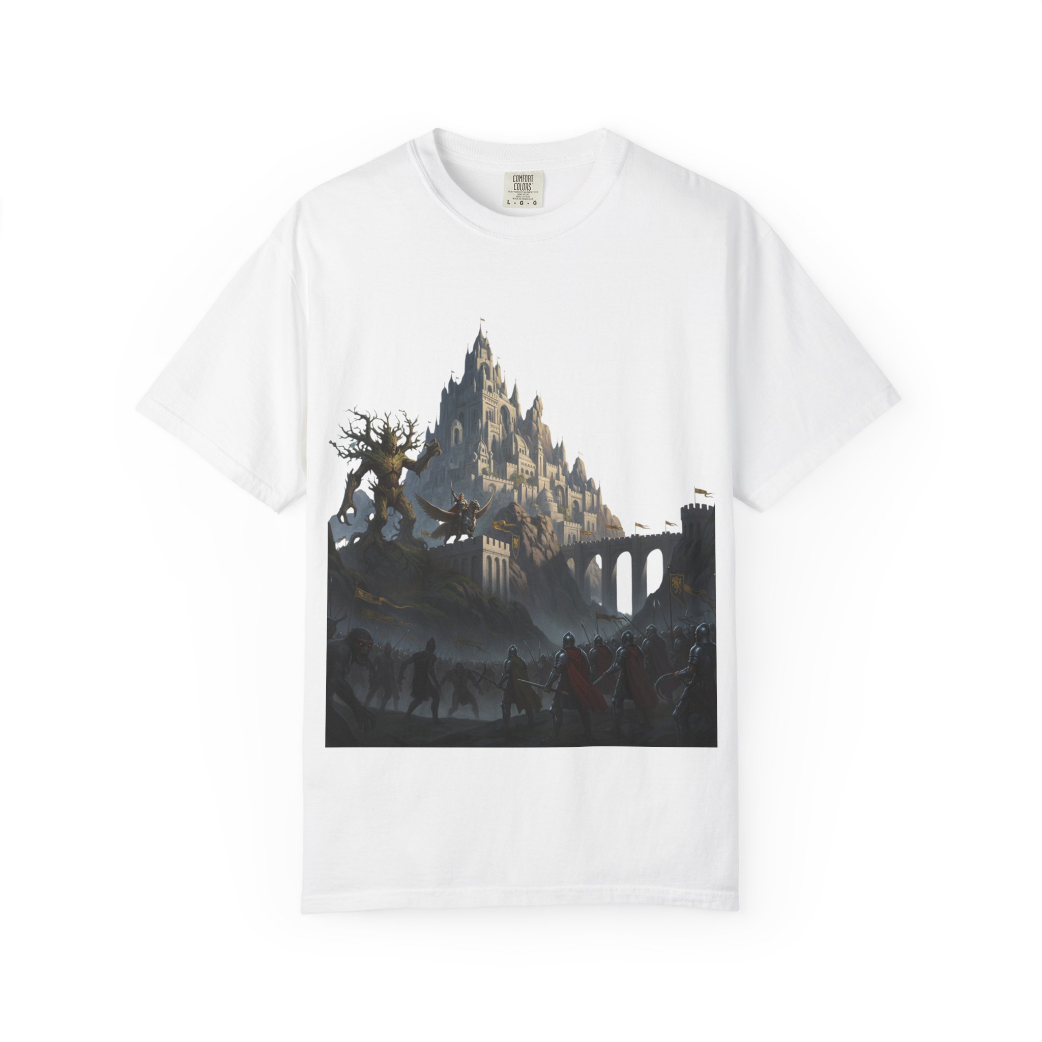 Fantasy Castle T-Shirt — Epic Medieval Fortress Scene