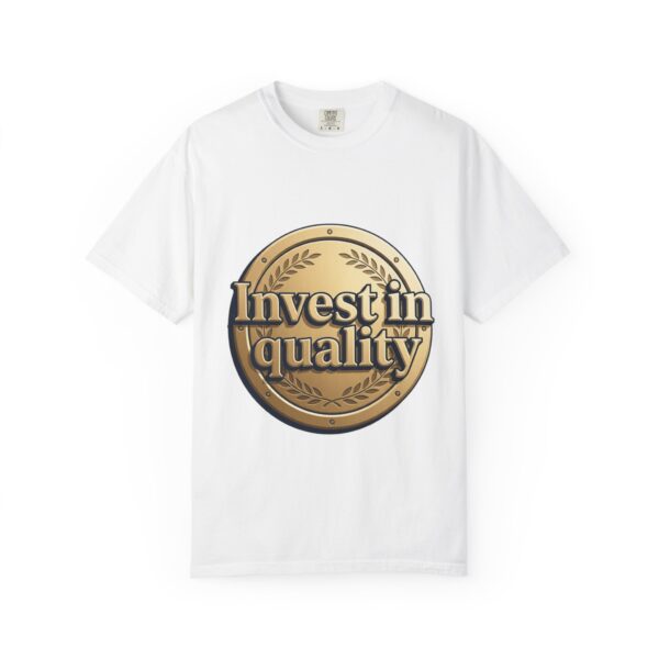 Invest in Quality T-Shirt — Gold Coin Graphic Tee