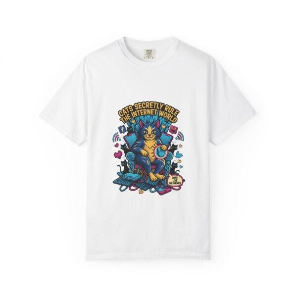 Cat Rules the Internet T‑Shirt — "Cats Secretly Rule The Internet World" Graphic Tee