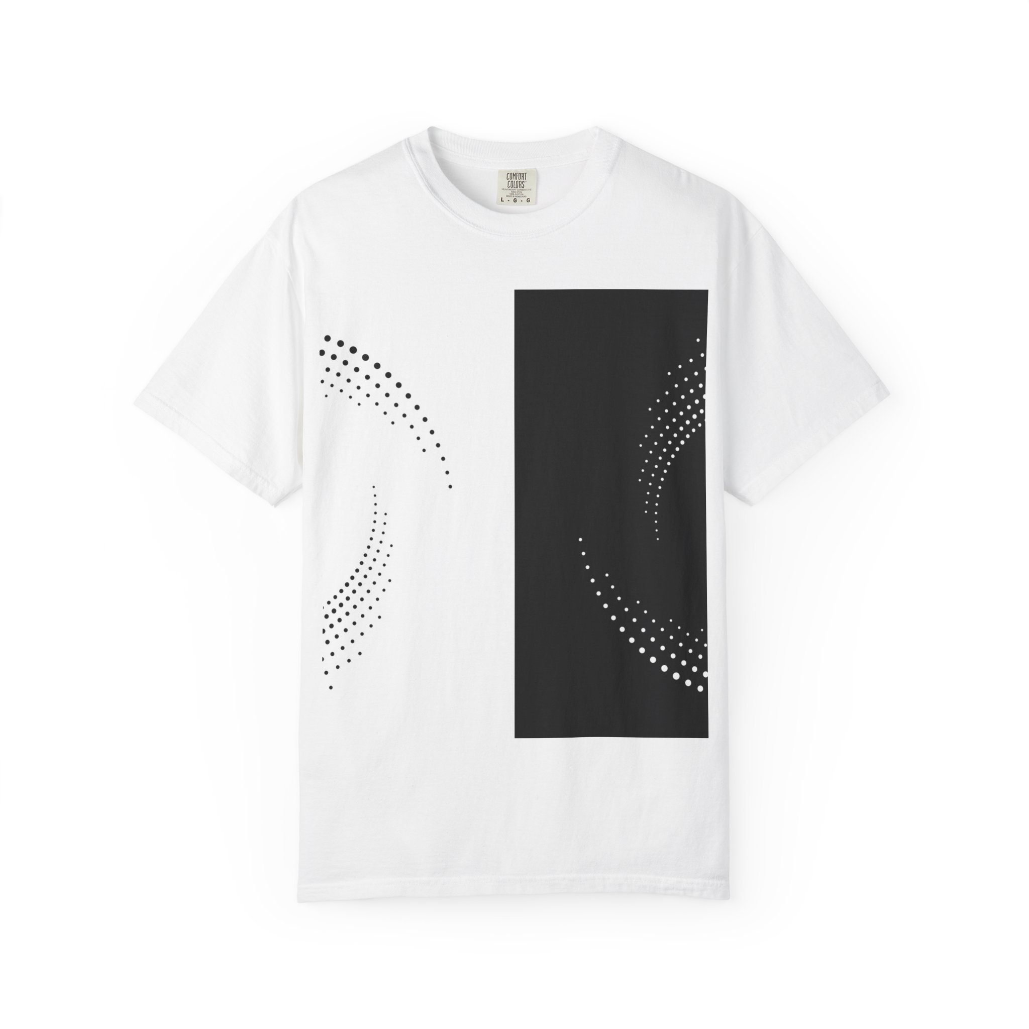 Abstract Dotted Halo Graphic T-Shirt