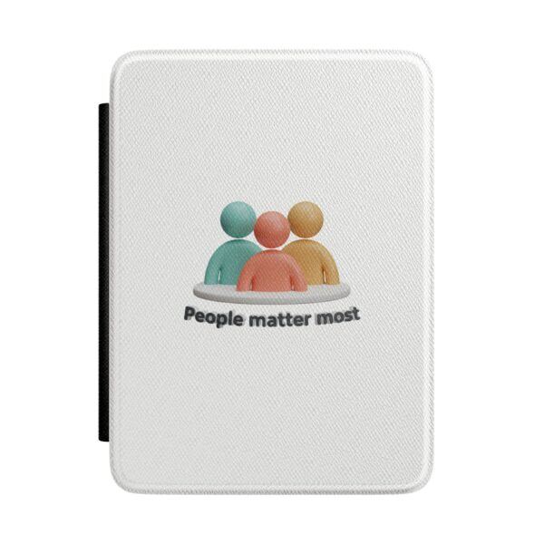 Kindle Case — "People Matter Most" Illustrated Community Design