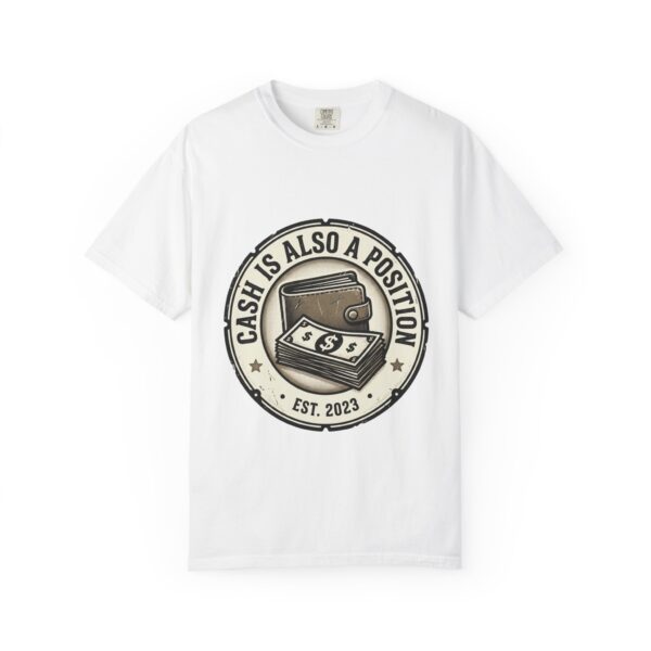 Cash Is Also a Position T-Shirt — Vintage Wallet & Bills Graphic (Est. 2023)