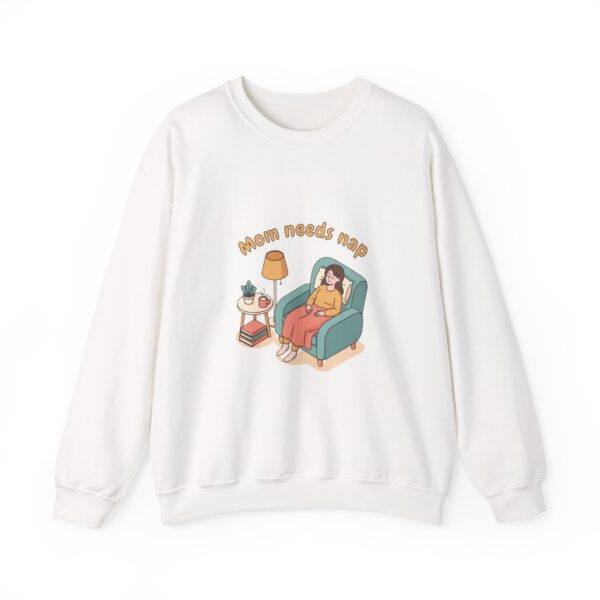 Crewneck Sweatshirt — "Mom Needs Nap" Cozy Mom Lounge Pullover