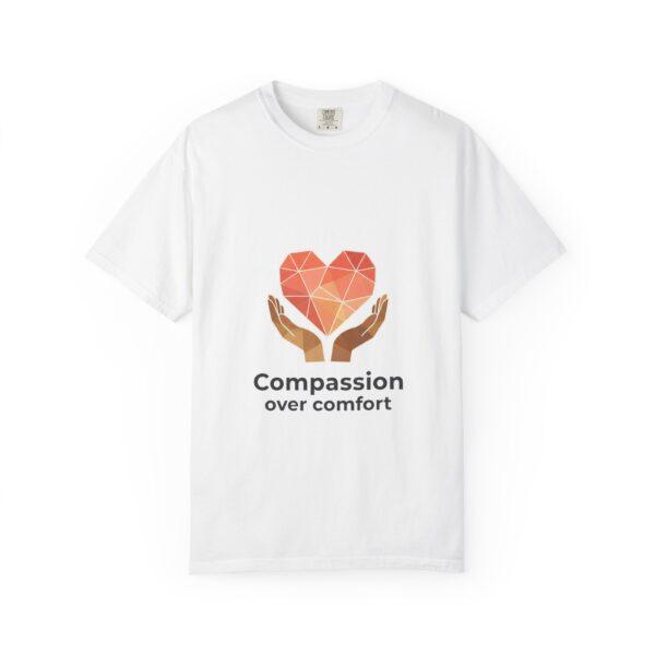 Compassion Over Comfort T-Shirt — Heart & Hands Graphic Tee