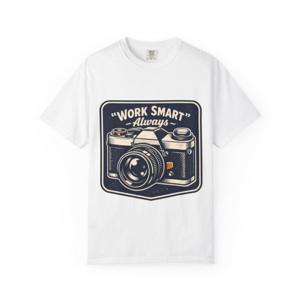 Work Smart Always Vintage Camera T-Shirt