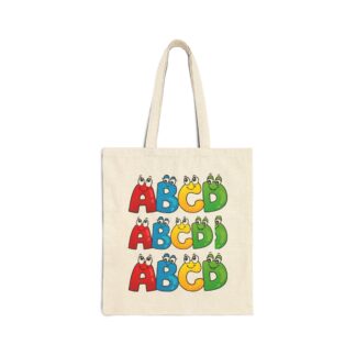 Alphabet Friends Tote Bag — Cute ABC Kids Canvas Tote for School & Daycare