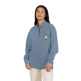 Quarter-Zip Sweatshirt — "Dreams Are the Blueprints of Our Future" Compass Graphic