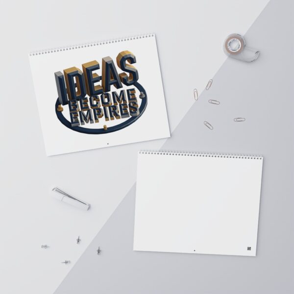 Blank Wall Calendar — Minimalist 2-Page Monthly Planner (Customizable)