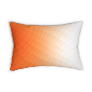 Orange Gradient Geometric Lumbar Pillow