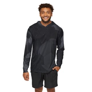 Men's Black Camo Sports Warmup Hoodie