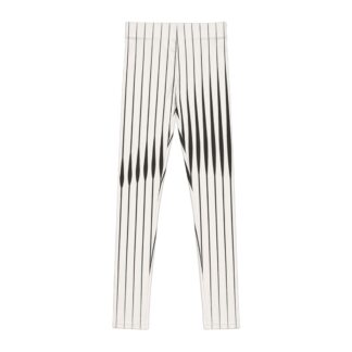 Youth Leggings — Monochrome Vertical Stripe AOP