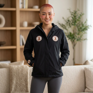 Women's Arcadia Jacket — 'Beauty Is Within You' Embroidered Hooded Jacket